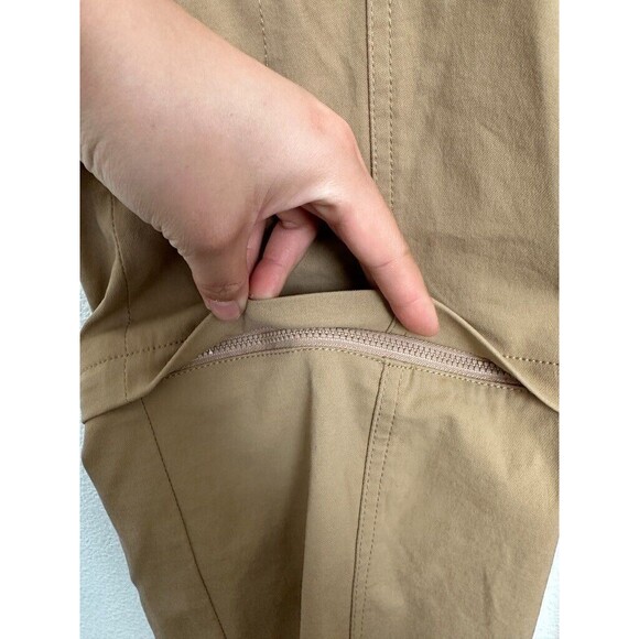 Prana Monarch Convertible Straight Leg Pants Beige Hiking Climbing Women's 12 - Picture 5 of 9